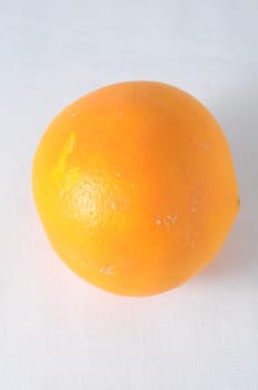 Very Ripe Healthy Orange on a White Background