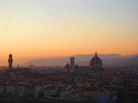 Florence at dusk