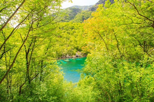 View of Cornino lake in Friuli Venezia Giulia, Italy
