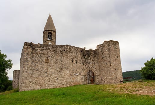 View of Church of the Holy Trinity in Slovenia