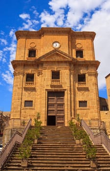 View of San Cataldo Church in Enna