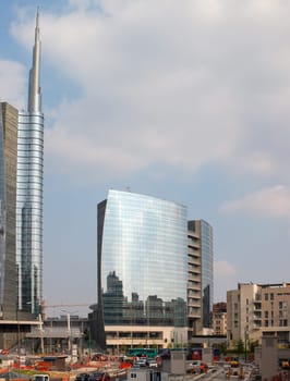 View of building of the government of Lombardy, Milan