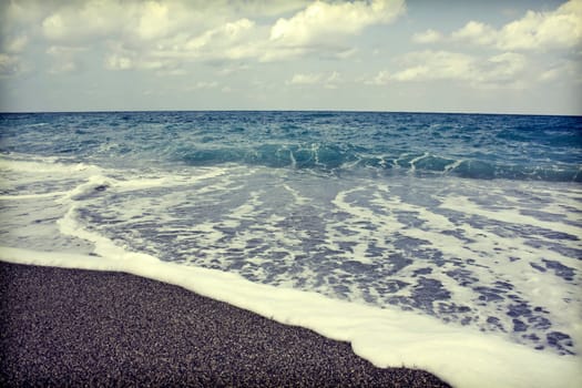 Vintage seascape in Grece