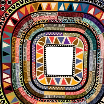Color decorative frame, template frame design for card.