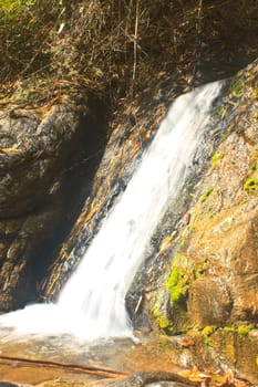 Nature waterfall in deep forest, in national park Thailand