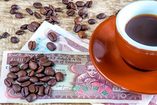 Coffee beans from Ethiopia