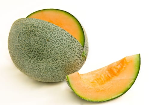 cantaloupe melon isolated