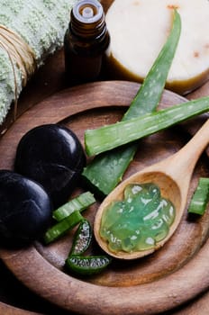 Spa concept with aloe vera