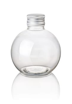 Cropped spherical bottle