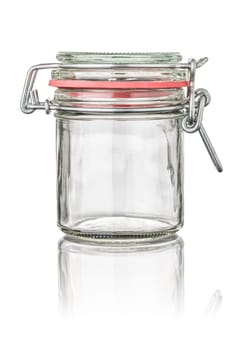 Cut-out preserving jar with wire bracket closure