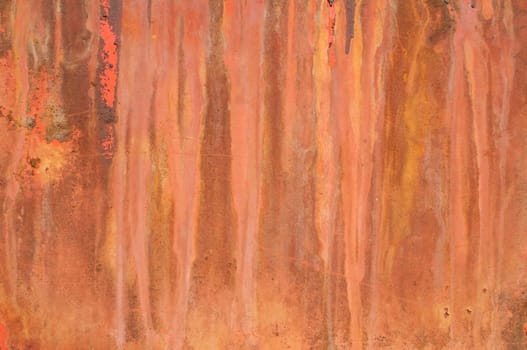 Weathered, rusted and corroded metal surface as background