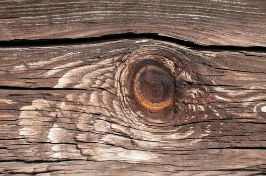 Old grunge weathered wooden railway wagon board closeup as background