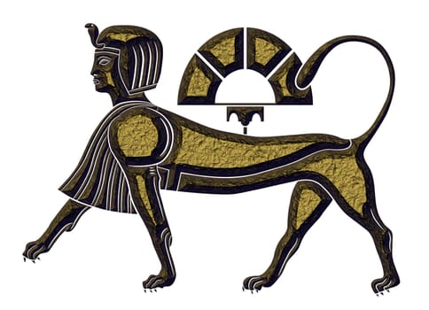 Sphinx - statuette of the mythical creature of ancient Egypt
