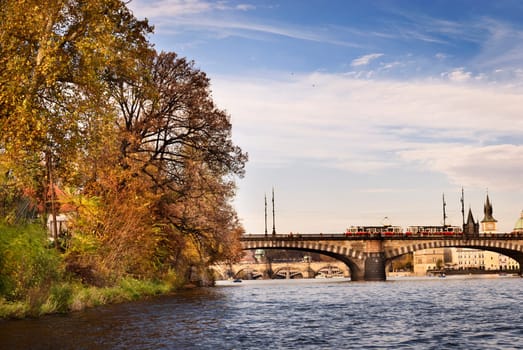 Prague, view from Vltava river