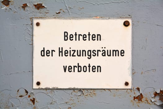 Prohibition sign