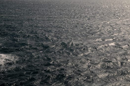 Blue Water Texture Pattern at Noon on the Atlantic Ocean