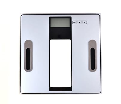 digital weight scale isolated on white background