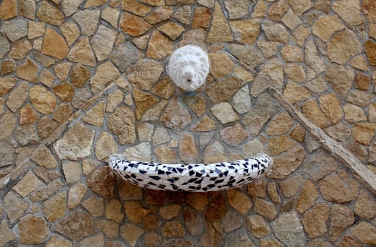 Plaza del Mosquit (Fountain detail). Calpe, Costa Blanca, Spain
