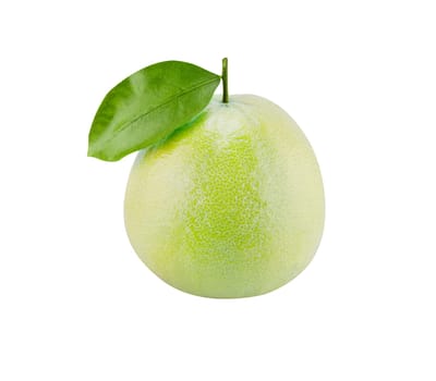 Bergamot oranges on white background (with clipping work path)