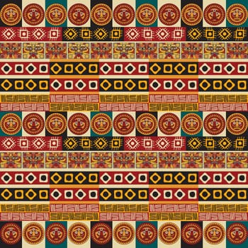 Mayan aztec tribal seamless texture