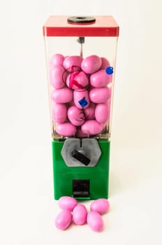 Vintage Eggs Slot Machine on White Background