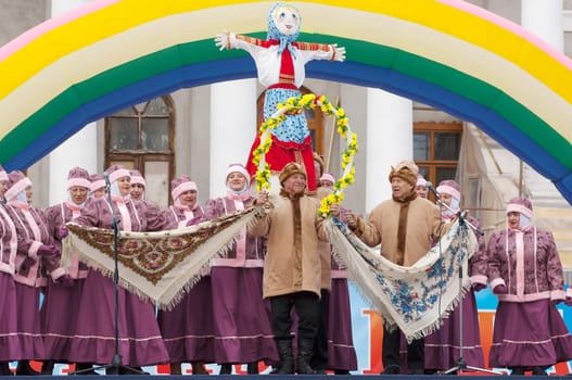 PODOLSK, OSTAFIEVO, RUSSIA - MARCH 17