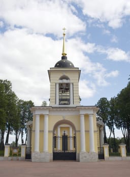 Temple of the Nativity of the Theotokos in Talezh village. Moscow region, Russia