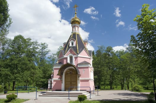 Church of David Serpukhovsky in Talezh village. Moscow region, Russia