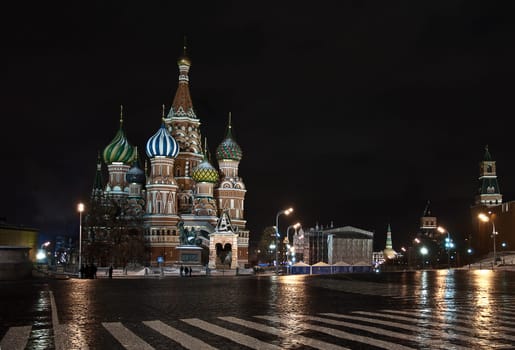 The famous St. Basil's Cathedral was commissioned by Ivan the Terrible and built on the edge of Red Square between 1555 and 1561
