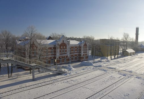 Railway station of Venev city. Russia