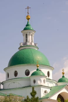 Spaso-Yakovlevsky Monastery situated to the left from the Rostov kremlin on the Rostov's outskirts