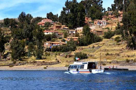 AMANTANI, PUNO, PERU - AUGUST 6