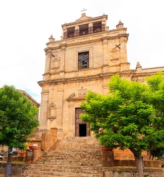 View of Santa Chiara church in Enna