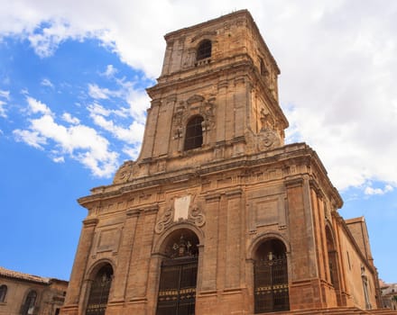 View of the Enna cathedral, Sicily