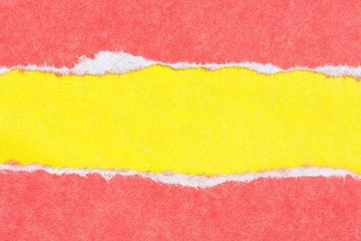 Torn paper red and yellow colors for the background