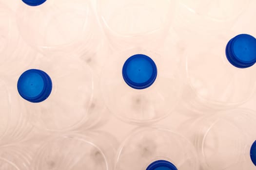 Empty bottles of mineral water .
