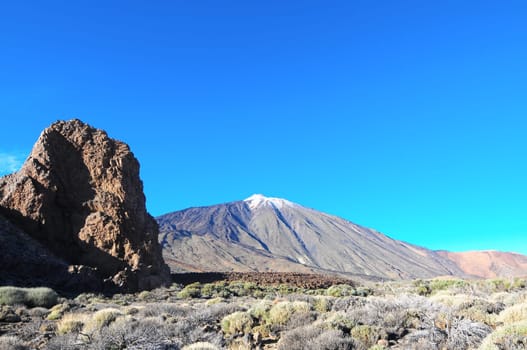 Desert Landscape in Volcan Teide National Park, Tenerife, Canary Island, Spain