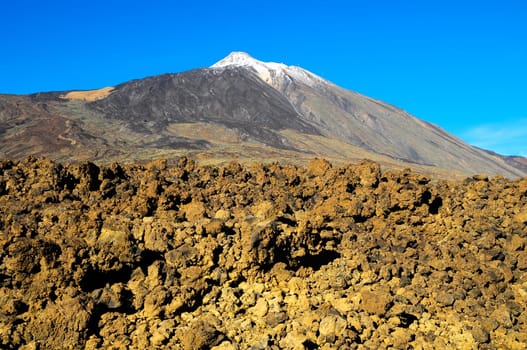 Desert Landscape in Volcan Teide National Park, Tenerife, Canary Island, Spain