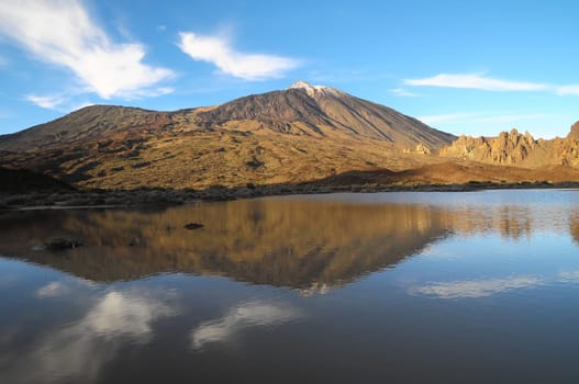 Desert Landscape in Volcan Teide National Park, Tenerife, Canary Island, Spain