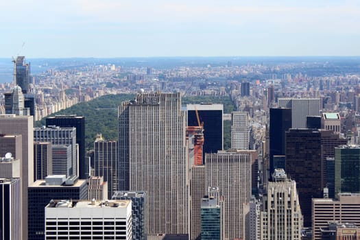 New York City Lower Manhattan Aerial panoramic view, NYC