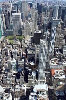 New York City Lower Manhattan Aerial panoramic view, NYC