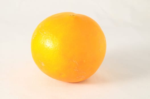 Very Ripe Healthy Orange on a White Background