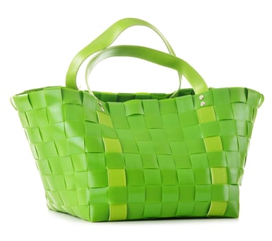 Empty shopping bag isolated on white