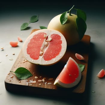 Beautiful picture with water drops, fruits. High quality photo