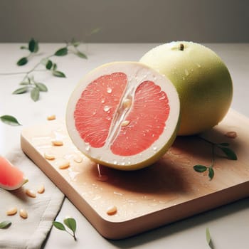 Beautiful picture with water drops, fruits. High quality photo