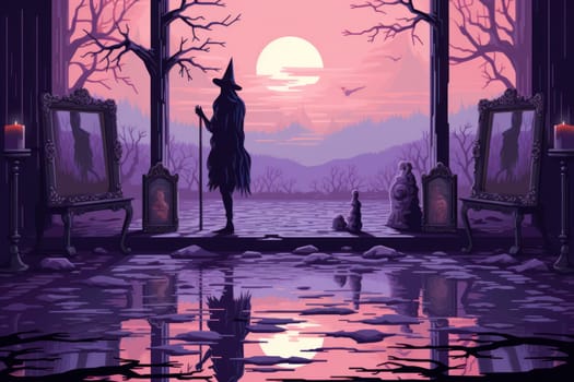 A mesmerizing portrayal of enchanted shadow mirrors, each reflecting tantalizing glimpses of parallel realms and alternate versions of oneself.