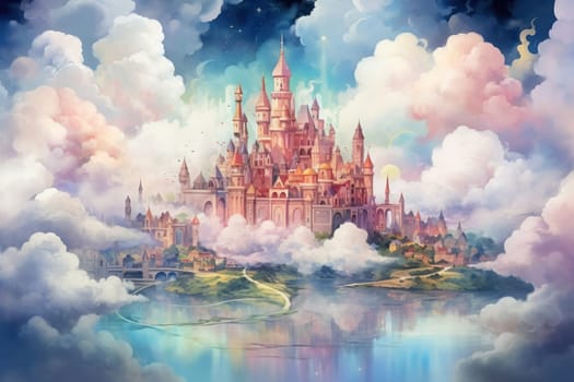 In the realm of fantasy, whimsical cloud castles grace the skies, defying gravity and capturing the imagination of dreamers.