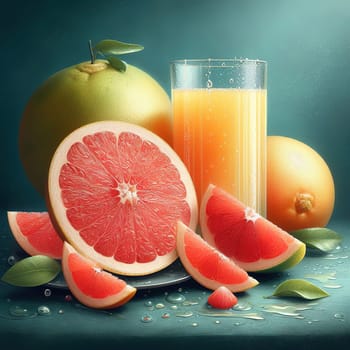 Beautiful picture with water drops, fruits. High quality photo