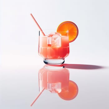 A beautiful picture of a refreshing cocktail. Generative AI. High quality illustration