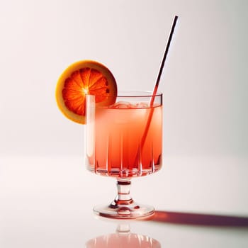 A beautiful picture of a refreshing cocktail. Generative AI. High quality illustration